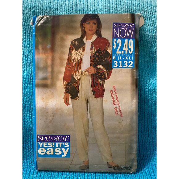 Butterick Sewing pattern 3132 track suit pattern uncut - Picture 1 of 8